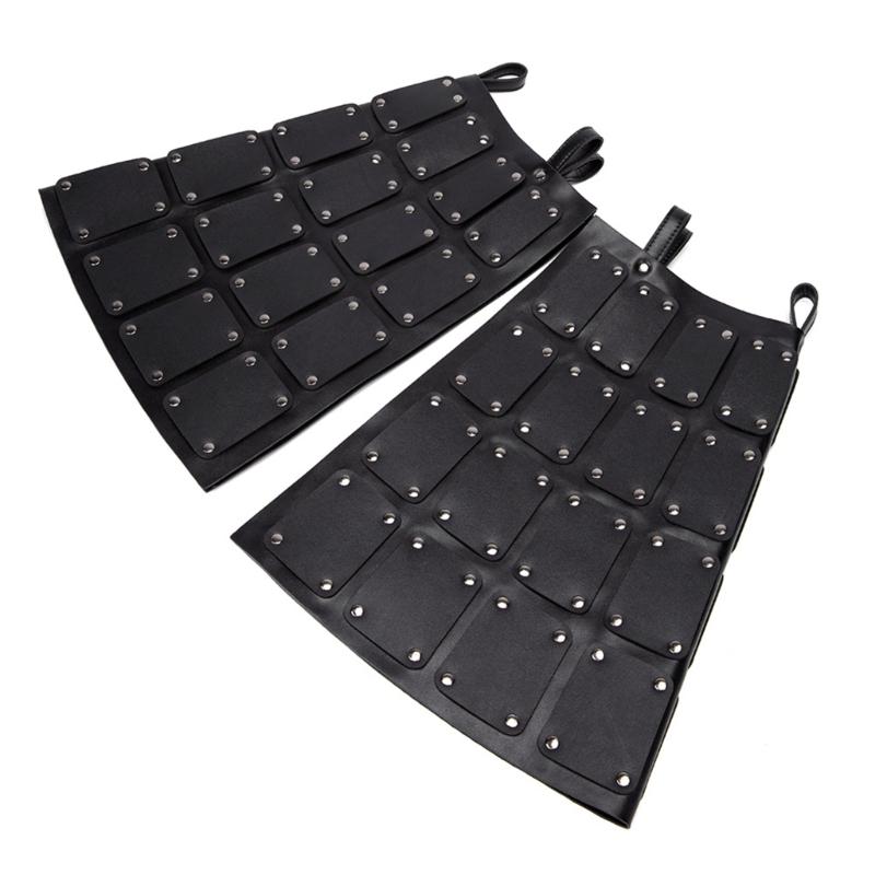 Medieval Faux Leather Waist Armour Double Sides Thigh Armour,Mercenary & Knights Skirt Armour Halloween Cosplay Costume