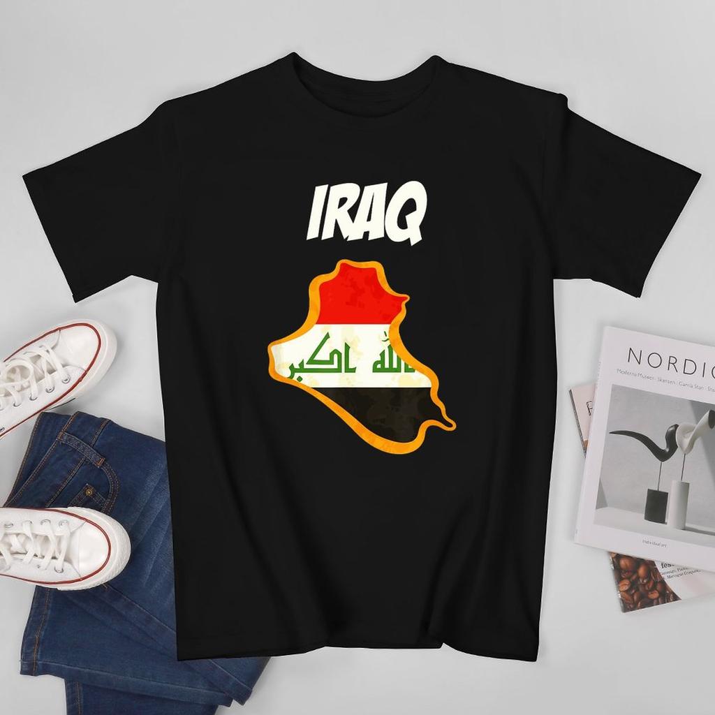 More Design Iraq Flag Iraqans Unisex Tshirt Tees Tshirt Oneck T Shirts Unisex Boys Clothing 100 Cotton