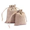 Drawstring Linen Jewelry Gift Bag - Composite Linen Storage Bag Available