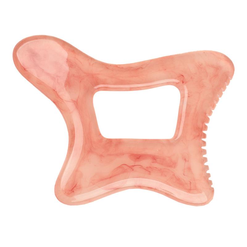 Resin Gua Sha Massage Tool Handheld Body Scraping Board Serrated Edge Massager Back Neck Shoulder Muscle Skin Spa Beauty Tool