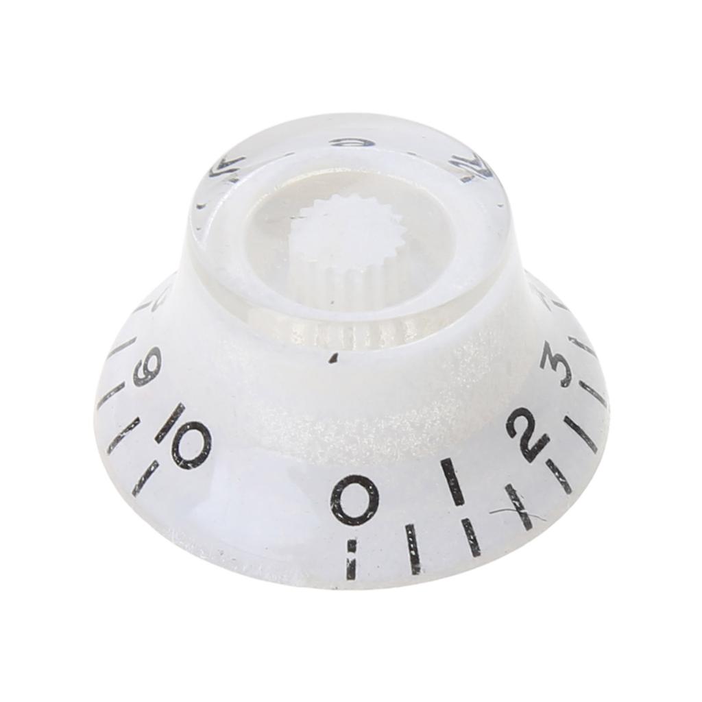 4Pcs Top Hat Knobs Electric Guitar Bass Speed Volume Tone Control Knobs Fits 6mm/0.24in Rotary Shaft Musical Instruments