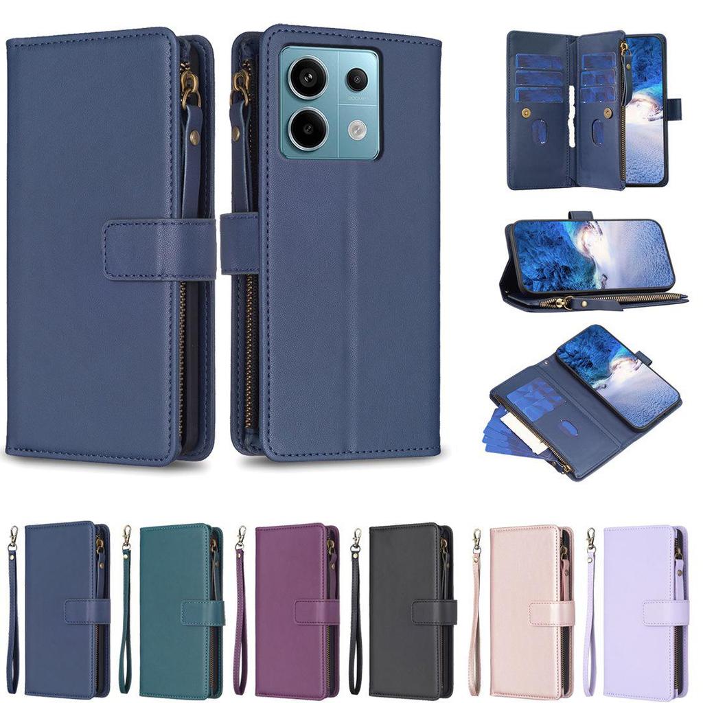 OPPO A98 5G/F23/A1 Zippered Leather Case, Cross-Border Exclusive, Anti-Drop Design