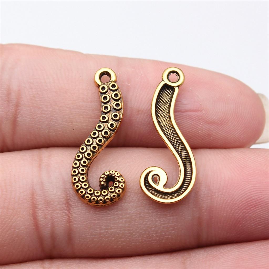Octopus Seahorse Crab Shrimp Marine Life Charm Antique Bronze Zinc Alloy Jewelry Making Supplies Couple Style