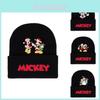 Disney Mickey Mouse Knit Beanie Acrylic Winter Hat Thermal Ear Cover For Adults Teens