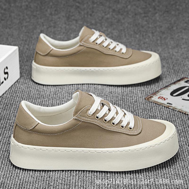 

Fashion 2025 New Versatile Fashion Comfortable Trendy Casual Shoes Board Shoes for Men 44 светло-желтого