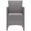 Garden Chair 2 Pcs Light Grey 53 X 49 X 85 Cm Polypropylene