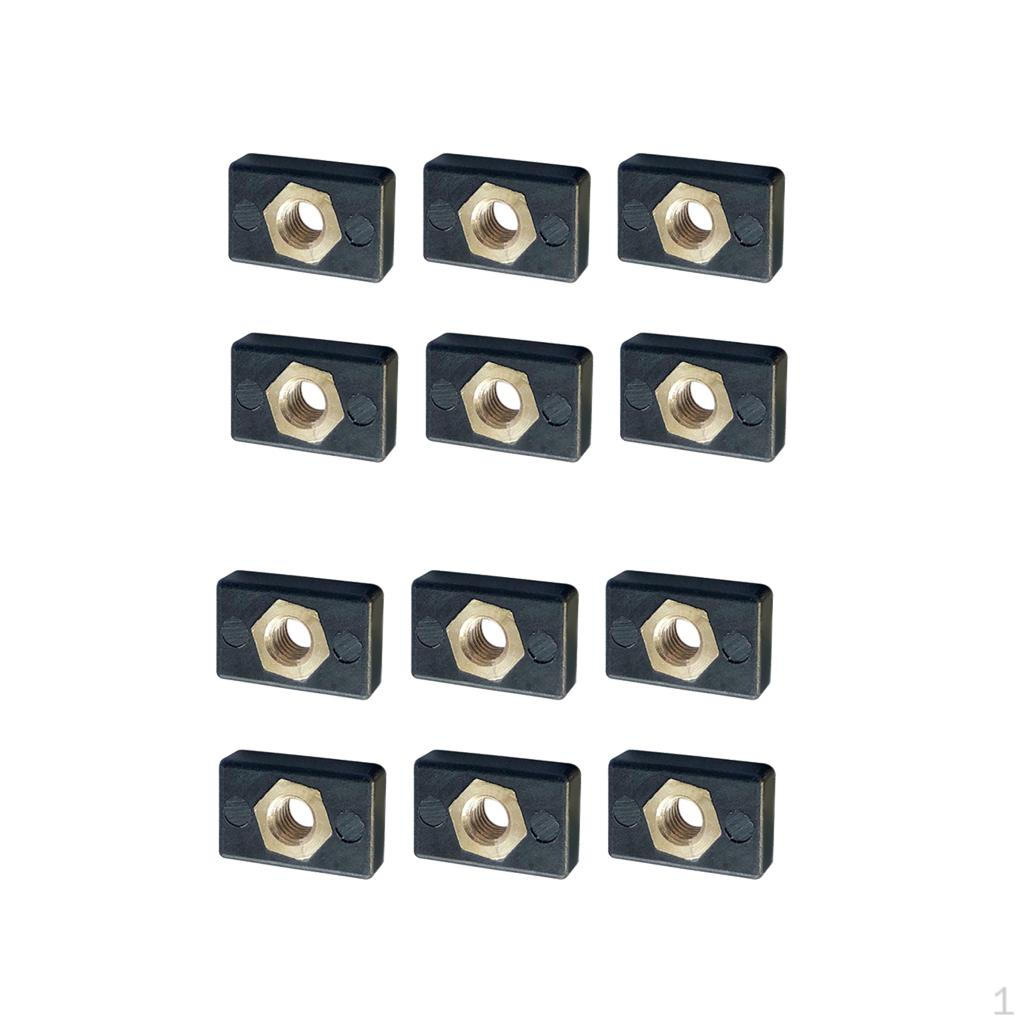 

12 шт. Винты для рельса/трека каяка, Гайки для трека, Фурнитура, Комплект для замены крепления снаряжения