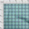 oneOone Cotton Flex Blue Fabric Arabic Moroccan Quilting Supplies Print Sewing Fabric By The Yard 40 Inch