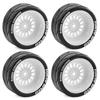 4 Pcs 65mm RC Rally Racing Tires Drift Tires FW06 Tamiya TT01 TT02 XV01 1/10 RC Racing Upgrade Parts Wheel Hub Tires