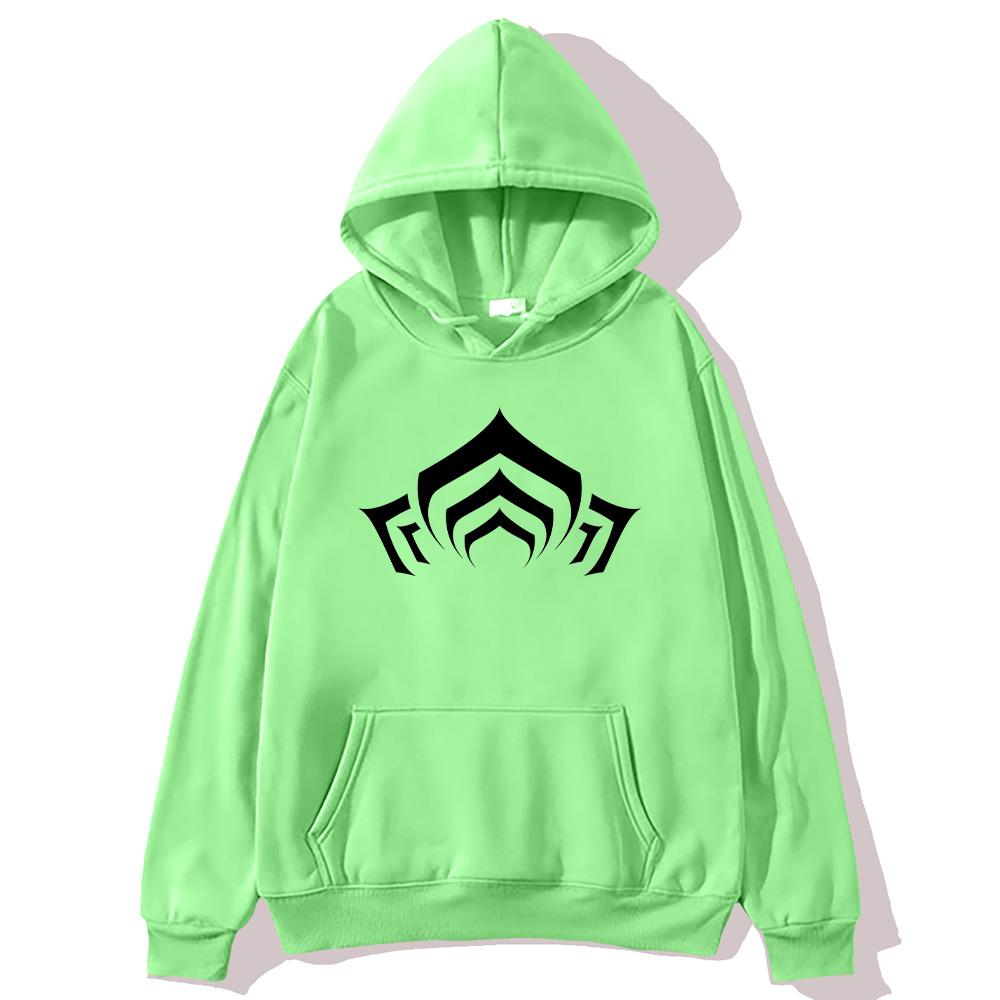 Warframe Logo Graphic Men's Hoodie Fall Casual Long Sleeve Tracksuit Unisex Women Men High Street Sweatshirt Oversized Pullovers