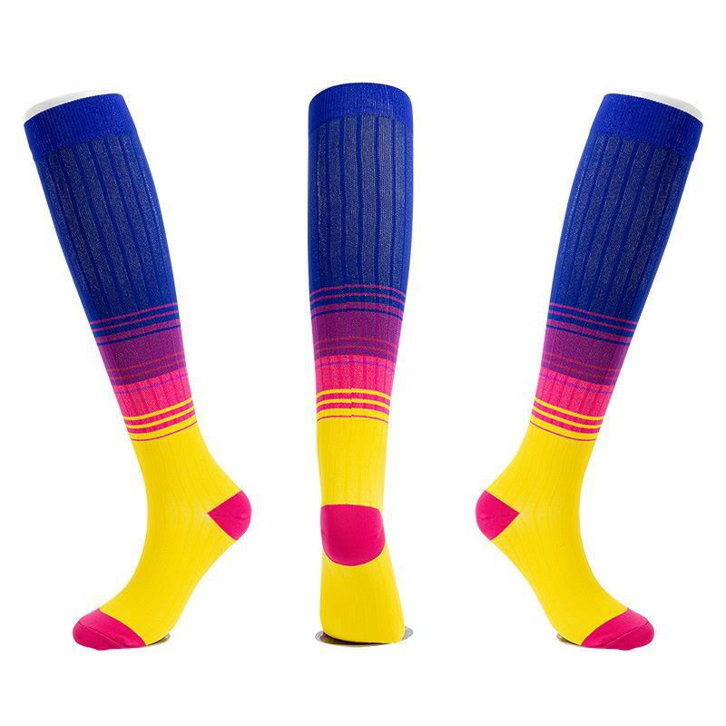 Unisex Outdoor Compression Sports Socks: Elastic, Knee-High, for Cycling & Fitness