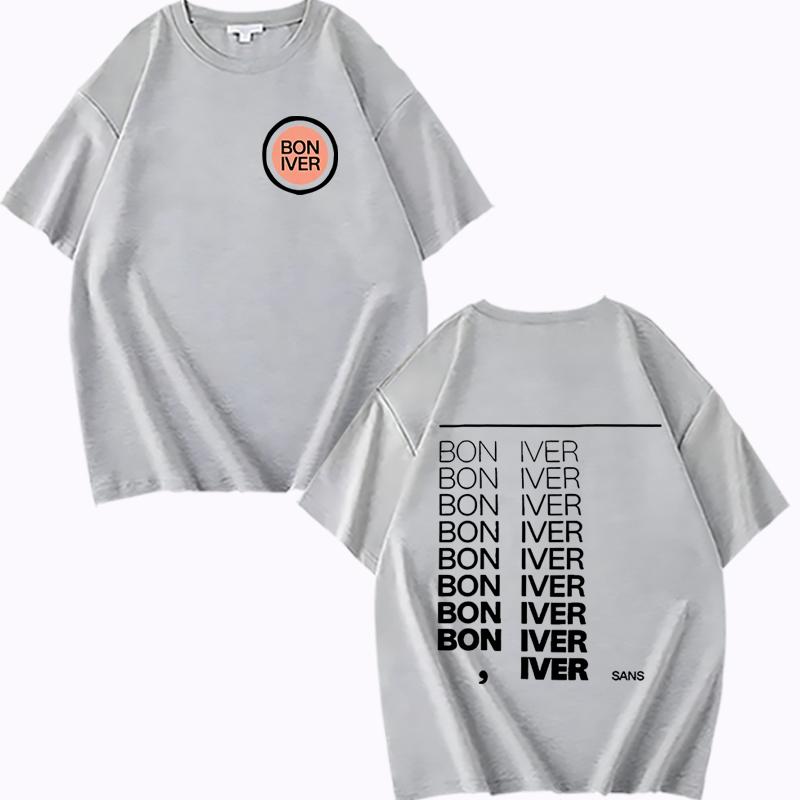 Bon Iver Sable Fable Album 2025 T-shirt men women Oversized 100% Cotton Hot sale short sleeve Summer print Unisex plus size tops