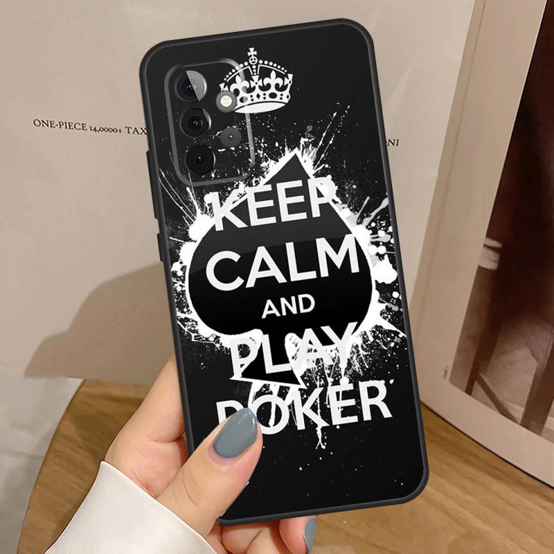Spades Poker Play Cards Ace Art Case For Samsung Galaxy A33 A53 A13 A54 A34 A14 A56 A36 A16 A06 A12 A32 A52 A35 A17 A15 A55