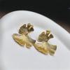 Exaggerated Ear Clips Without Ear Piercings Simple Ginkgo Leaf Earrings Fashionable Ear Accessories