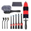 Y5GD 11Pcs Car Detailing Brushes Set for Wheel Cleaning Wheel Brush Car Cleaner Cleaning Tool for Dust Removers Dirty Tyre