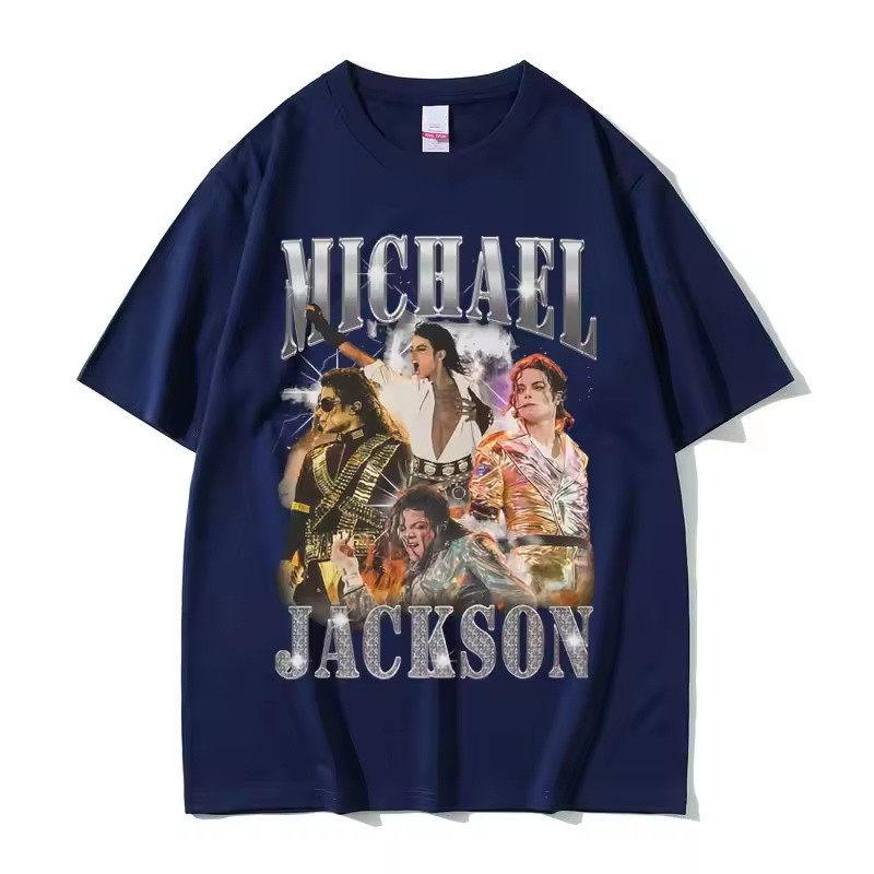 2026 Summer Classic Vintage Michael Jackson Graphic Tshirt Unisex Unisex Clothing Fashion Retro Gothic Rock Male Punk Oversized Y2k