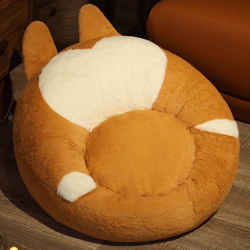 Cartoon Lazy Sofa Plush Toys Stuffed Soft Dog Dinosaur Cat Mouse Fruit Animal Pillow Butt Foot Pad For Home Decoration Gifts