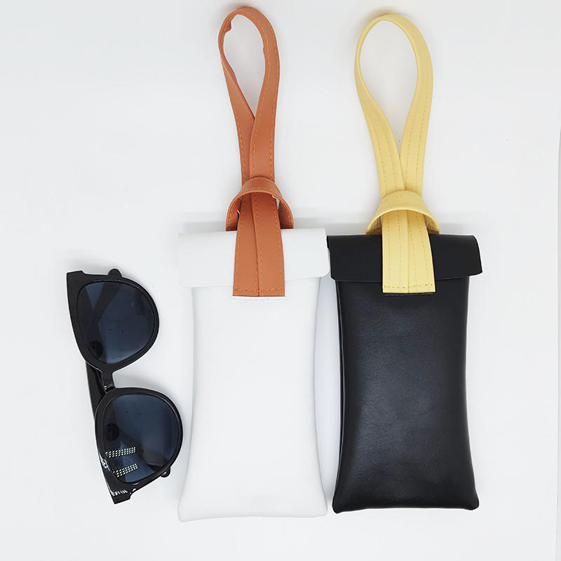 PVC Leather Sunglasses Letters Travel Portable Hanging Glasses Pouch Personalized Fashion Cosmetic Bags Glasses accessories