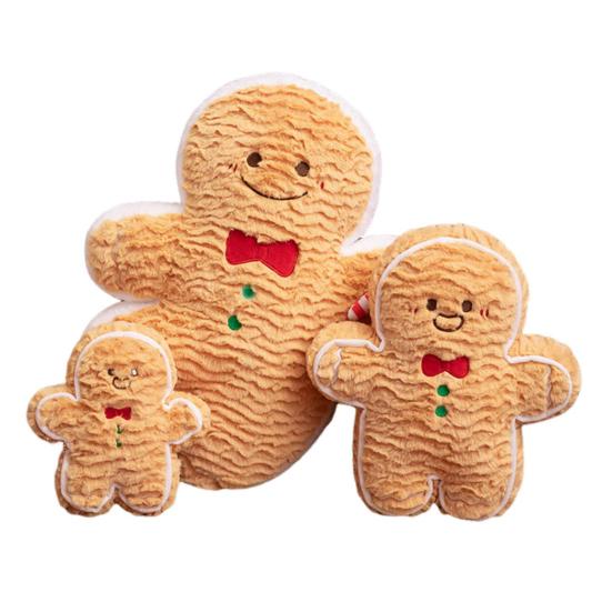 Christmas Gingerbread Man Doll Plush Stuffed Gingerbread Pendant Xmas Tree Decorations Soft Doll