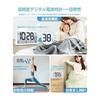Digital Radio Clock, LCD Wall Clock, Large Table Clock, Battery-operated Clock, Alarm Clock, Temperature and Humidity Display, Large Screen, Easy To