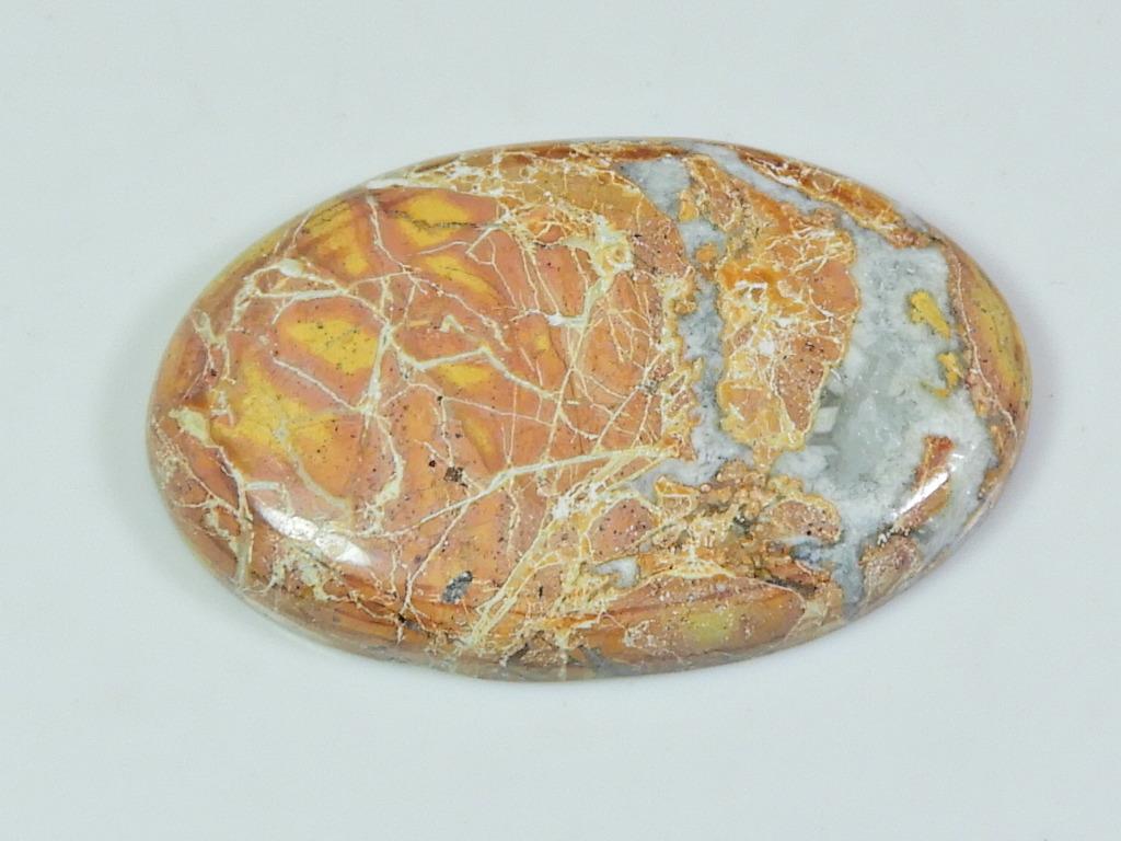 AA++ 42Cts. Natürlicher Maligano-Jaspis, ovaler Cabochon, loser Edelstein, 24 x 38 x 05 mm, ET-142