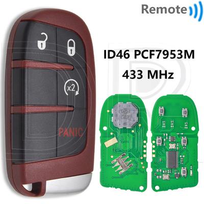 Great ID46 PCF7945/53A 433MHz Proximity Car Remote Key For Jeep Grand Cherokee Chrysler Dodge Journey Challenge RAM SRT Hellcat
