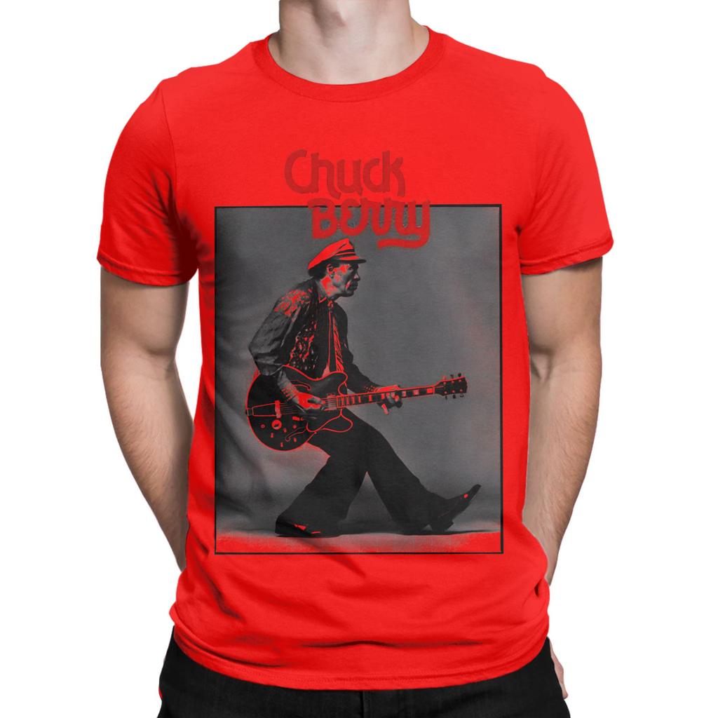Little Queenie Chuck Berry Lustiges 100% Baumwoll-T-Shirt Chuck Berry Oberteile T-Shirts Für Unisex