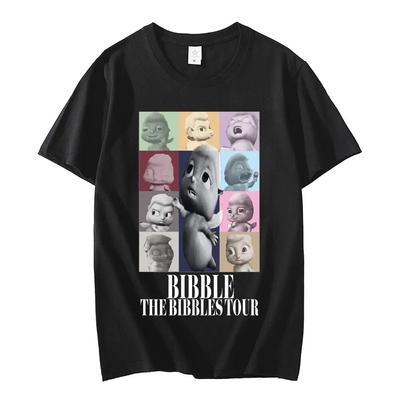 Urocze koszulki graficzne The Bibbles Tour Unisex Damska Moda Casual 100% Bawełna T-shirt Wysoka Jakość Letnie Topy T-shirty Streetwear