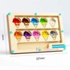 Wooden Montessori Color Sorting Toy – Magnetic Bead Maze Learning Board For Early Education