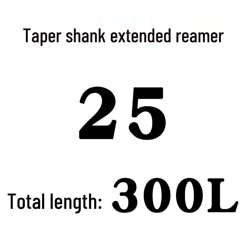 Extra Long High-Speed Steel Taper Shank Machine Reamer for Deep Holes, Sizes 16, 18, 20, 22, 24, 25, 30, 40