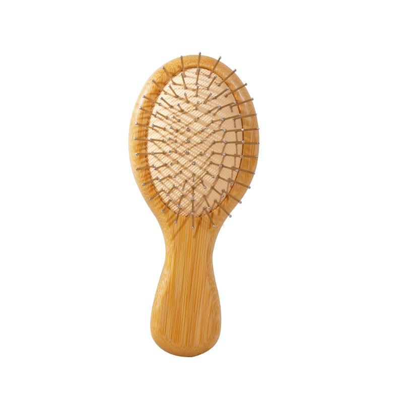 Mini Wooden Air Cushion Comb for Women - Portable Massage Comb with Durable Air Bladder for Smooth Hair