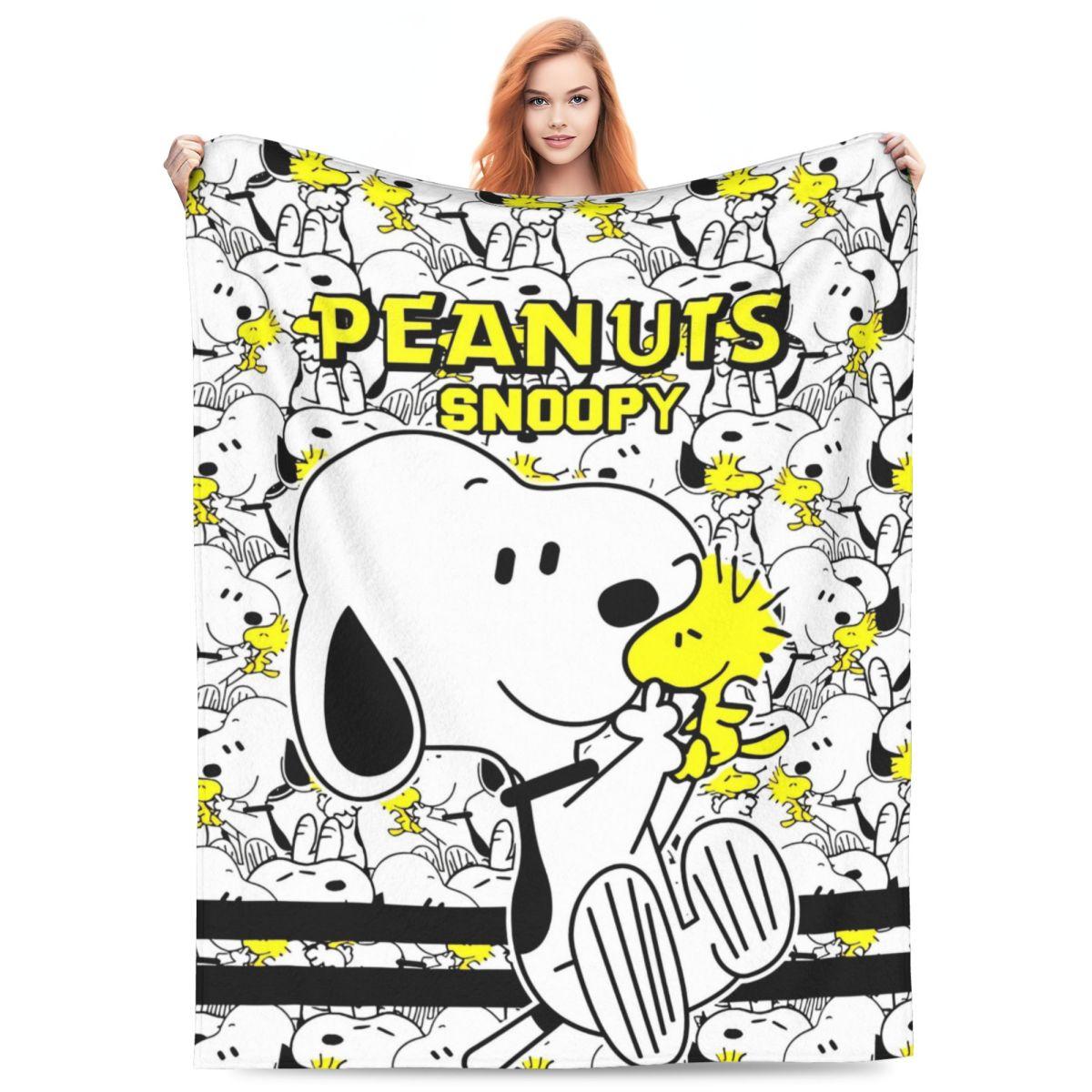 

Плед М який Вуличний Тренд Плюшевий Плед Зображення Peanuts Для Дивана Крісла Софи Ліжка Подорожей Офісу Фланелева Постільна Покривало 30x40in