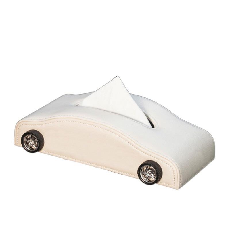 Creative Car Shape Tissue Box Decorative Heat-resistant Auto Napkin Holder Dirt-resistant Simulated Tire Tissue Dispenser