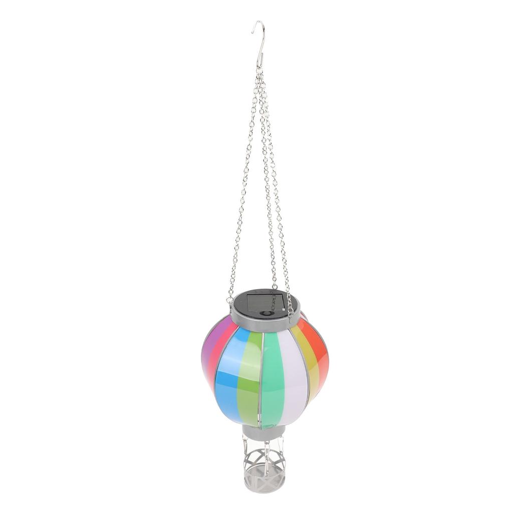 Hot Air Balloon Solar Lantern with Candle Holder Decorative Solar Hot Air Balloon Flickering Flame