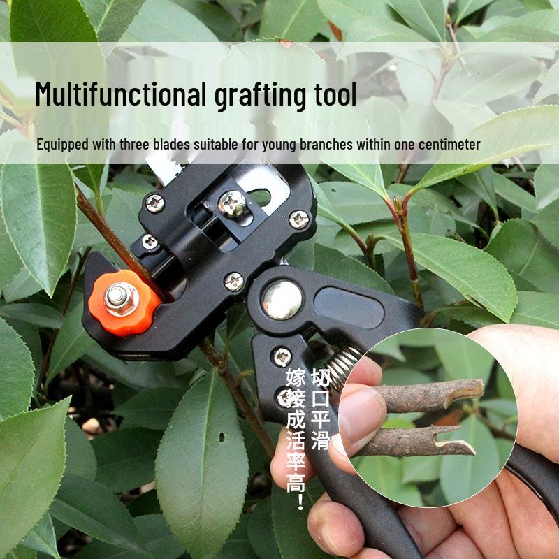 Mehrzweck-Veredelungswerkzeug: Scheren, Messer & Maschine für Gartenbau und Sämlinge in Obstbäumen