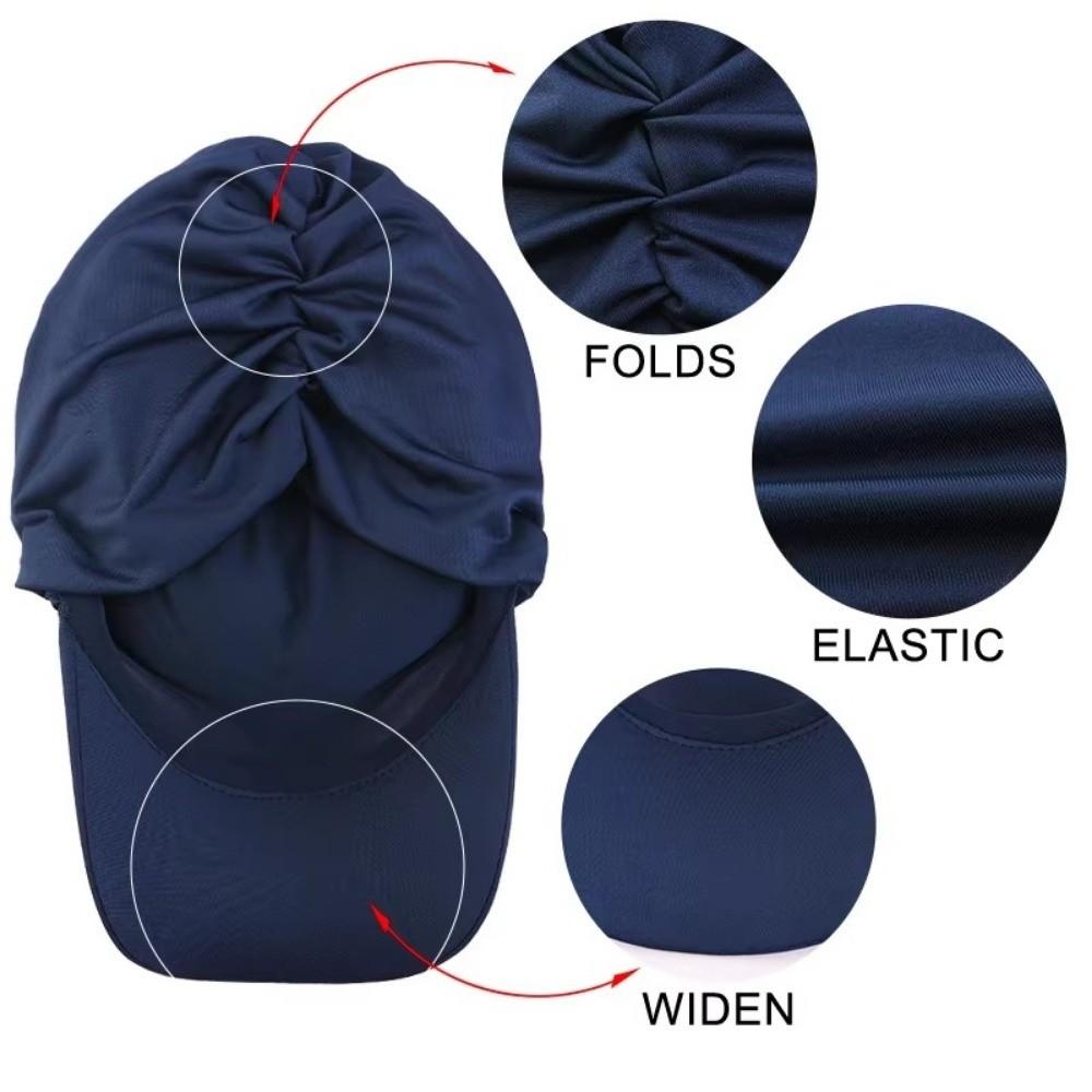 Outdoor Baseball Cap Headscarf Summer Sun Visor Hat Casual Islamic Hat Wrap Casquette Gorras