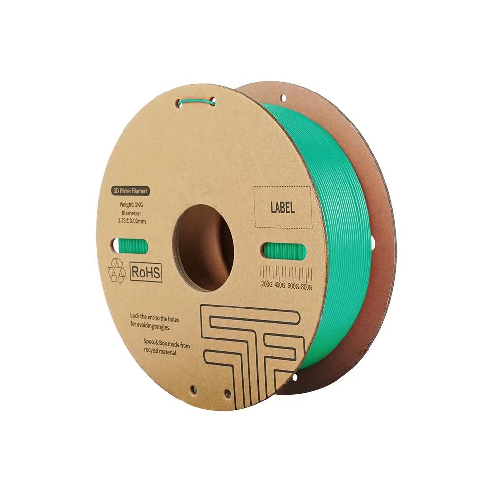 

DB- Нить для 3D-принтера, разработанная для высокоскоростной печати, подходит для пластиков PLA, 1,75 мм, 1 кг (2,2 фунта) Для большинства FDM 3D-принтеров зелёный