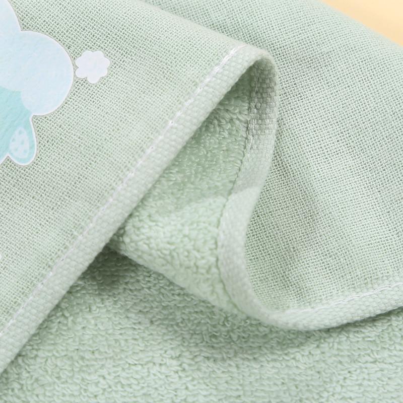 1Pc 25x50cm Cartoon Animal Printed Gauze Cotton Children Wash Face Wipe Hand Towel Bathroom Tool
