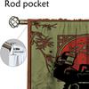 Japan Line Artnime Halloween Decoration Curtains for Bedroom Blackout Curtain for Room 2 Panel Shades Home Interior Curtains