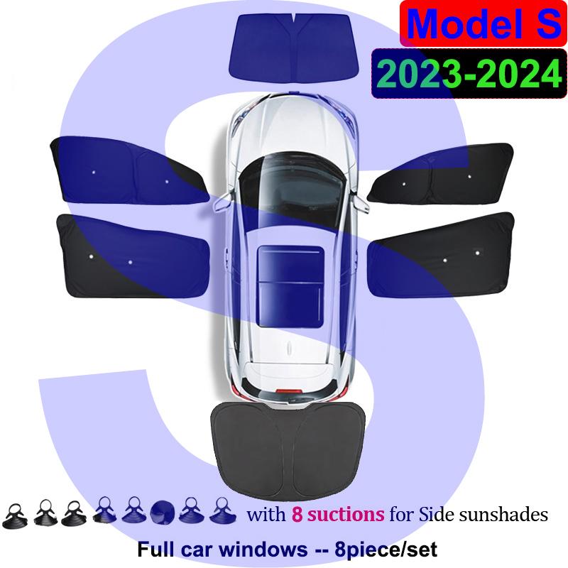 For Tesla Model Y 3 X S 2026 2025 2024 Privacy Sun Shade Cover with Suction Rear Window Shades Sunshield Anti-UV Blind Cover Kid