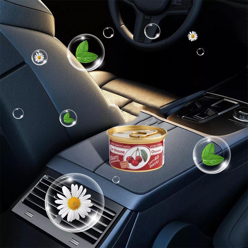 Car Aromatherapy Wooden Block Canned Automobile Air Freshener Long-Lasting Fragrance For Auto Home Closet Car Fragrance Paste