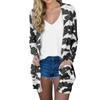 Women's Fashion Casual Comfortable Halloween Printed Mid-Length Cardigan With Pockets Jacket