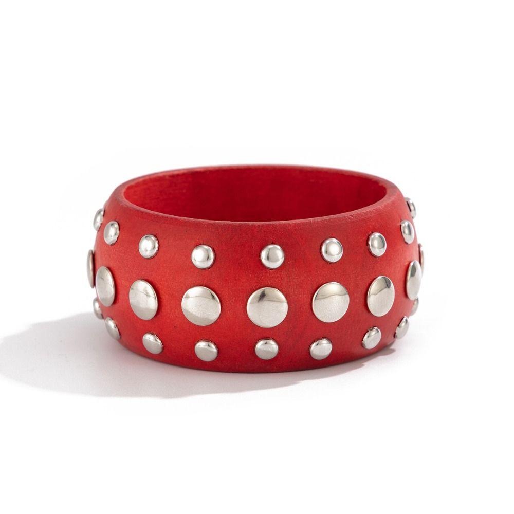 Vintage Chunky Bangle Bohemian Irregular Geometric Bracelet Retro Hand Ring  Summer Party Jewelry