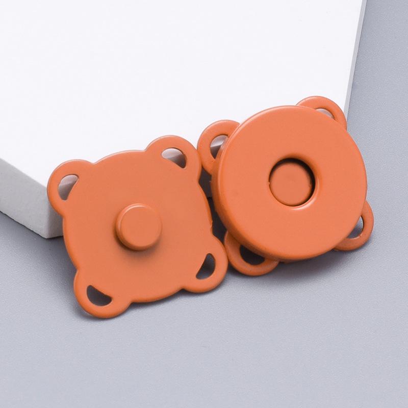 Plum Blossom Magnetic Snap Fasteners: Invisible, Colorful Male-Female Buckles for Bags & Clothes