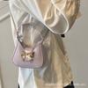 Foreign style mini small bag women 2025 new Korean version versatile bow portable shoulder crossbody small bag mouth red envelope