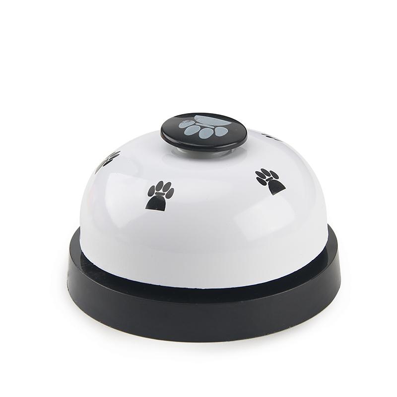 Pet Puzzle Toys Bell for Dog Cat Training Interactive Toy Dogs Cats Called Dinner Small Bells Footprint Ring Feeding Reminder