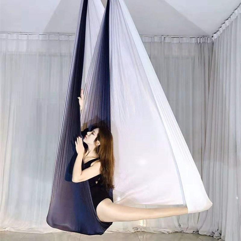 8 метровый гамак для йоги Sky Yoga Flying Dance Local Tyrant Set Набор из семи предметов для йоги с постепенным изменением цвета