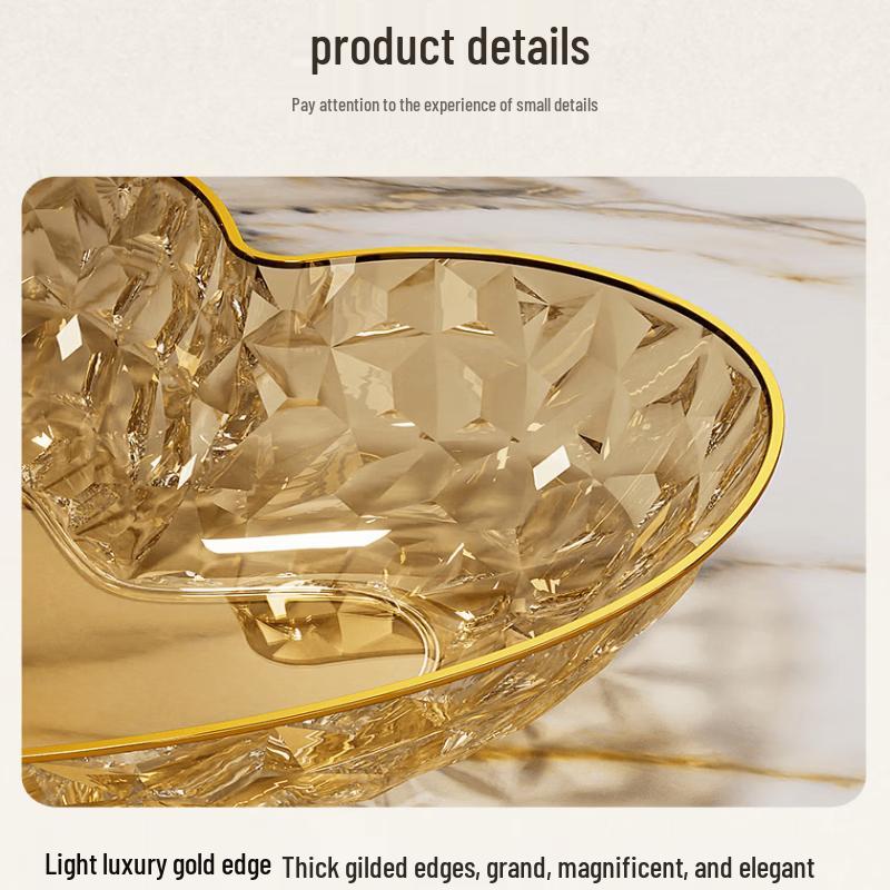 ZISIZ Light Luxury Decorative Fruit Plate