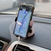 Rhinestone Car Phone Holder: Horizontal Suction Cup for Center Console, Multi-Functional Navigation Support