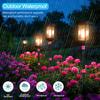 Upgraded 2PCS Solar Lights Outdoor Garden LED Solar Landscape Lights Outdoor Garden Stake With Warm White RGB Ornaments for Path